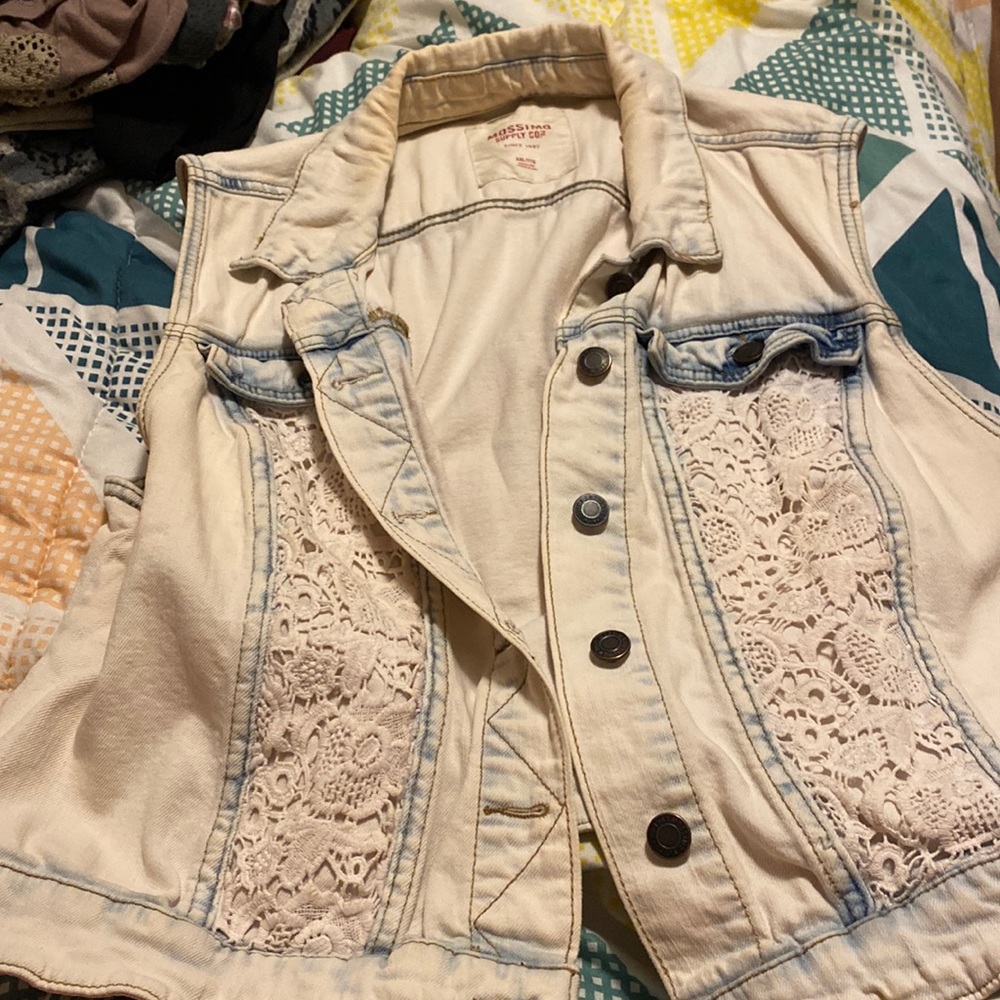 White denim jacket